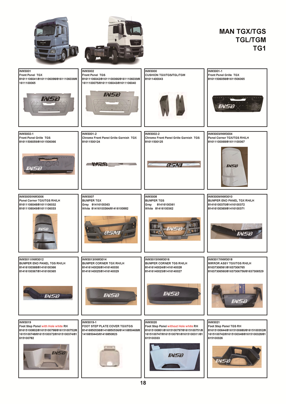 よっちゃん 81664400192 MAN TGX Truck Rubber Strip | Taiwantrade