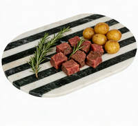 Planche à découper en marbre naturel écologique, résistante à la chaleur, rectangulaire, accessoire de cuisine pour blocs de découpe