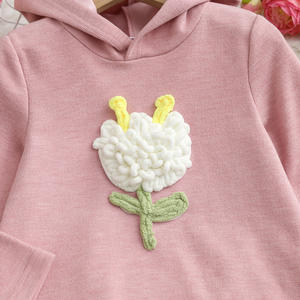Ensemble <span class=keywords><strong>de</strong></span> vêtements pour bébés filles, motif floral d'automne, sweat-shirt à capuche et pantalon pour enfants - Product Image 4