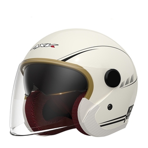 Nouveau Ece Dot Casco Casque Ouvert de Moto Casque Demi-Face Avec Double Visière pas Cher - Product Image 1
