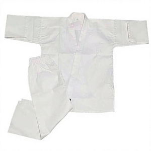 Uniforme de Karate Hi-Wear 100% Algodón Unisex para Adultos, Transpirable, para Artes Marciales, Blanco, Corte Regular - Product Image 1