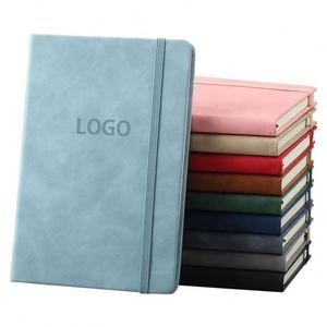 <b>Journal</b> Manufacturer A5 Hardcover PU Leather Mini Legal Pad Business Office with 100 Sheets and Logo - Product Image 1