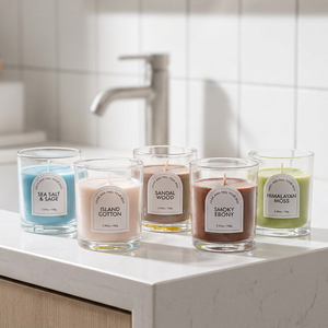 Vela Aromática con Aroma a <span class=keywords><strong>Abeto</strong></span> y Cedro, Aroma Amaderado de Bosque Salvaje, Cera de Soja Natural, Vela de Regalo para las Fiestas - Product Image 4