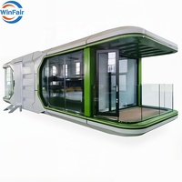Maison préfabriquée WinFair en conteneur habitable, capsule spatiale de plage, maisons préfabriquées République Dominicaine pour vacances / hébergement