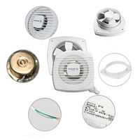 Ventilateur extracteur de cuisine et de toilettes Jinling 6 pouces, usage domestique et VR, faible bruit, débit d'air 180m³/h, moteur à pôles ombragés, interrupteur à cordon