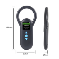 Escáner de Microchip Portátil para Animales ISO11784/5 de 134.2khz, Lector de Chips para Mascotas FDX-B
