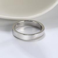 SR73 RINNTIN Bague en argent sterling 925 uni de 4mm pour homme