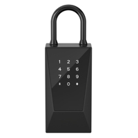CH-930-1 Nueva Caja de Seguridad para Llaves de Aleación de Aluminio con Desbloqueo NFC, Caja de Almacenamiento Inteligente para Llaves de Doble Uso, para Colgar y Montar en la Pared