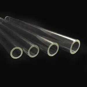 热石英玻璃管可定制高硼硅玻璃管透明耐热玻璃管