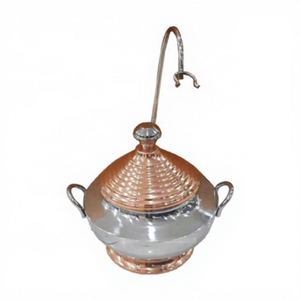 ถาดอุ่นอาหารสแตนเลสทองเหลืองเคลือบทองหรูหราสำหรับจัดเลี้ยงโรงแรมร้านอาหาร - Product Image 1