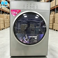 Sèche-linge électrique grande capacité 12 kg, détection automatique, tambour intérieur en acier inoxydable, chauffage PTC, pour usage domestique