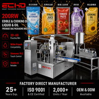 Machine d'emballage entièrement automatique ECHO pour sachets souples, idéale pour les liquides visqueux (gel, soupe, piment)