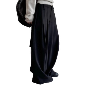 AIMEISI alla moda pantaloni larghi Casual <span class=keywords><strong>a</strong></span> <span class=keywords><strong>gamba</strong></span> <span class=keywords><strong>larga</strong></span> e in tinta unita pantaloni semplici pantaloni larghi da donna - Product Image 6