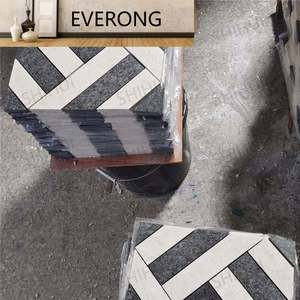 Savane aiguisée blanc calcaire cendre noir granit chevrons Parquet marbre mosaïque <span class=keywords><strong>piscine</strong></span> carrelage salle de bain <span class=keywords><strong>fond</strong></span> mur barre - Product Image 5