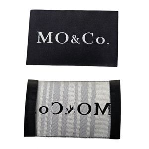 Free Sample End Folded Woven Size Label Narrow Polyester Fabric <b>Clothes</b> <b>Tags</b> for T-Shirts - Product Image 3