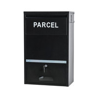 Boîte aux lettres extérieure en acier galvanisé, verrouillable, pour courrier, journaux et colis