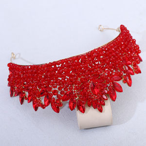 Barokke Stijl Bruid Kronen Voor Schoonheidswedstrijden Bruiloft Haarstuk Licht Luxe Tiara Effen Kleuren Voor <span class=keywords><strong>Prom</strong></span> Verjaardagsfeestjes - Product Image 4