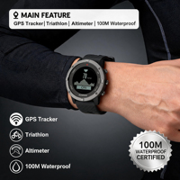 Reloj Deportivo GPS Sunroad Master para Registro de Actividad de Entrenamiento, Métricas de Rendimiento de Triatlón, Rastreador de Fitness para Atletas Profesionales