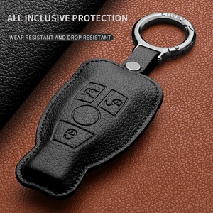 Étui de protection en cuir pour clé de voiture <span class=keywords><strong>Mercedes</strong></span> Benz Classe C G E W213 W205 E200 E260 E300 E320 <span class=keywords><strong>AMG</strong></span> CLA, accessoires pour télécommande - Product Image 6