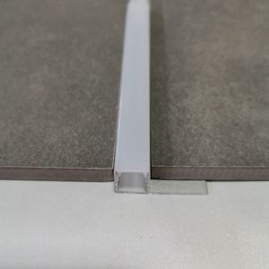Profil de garniture de carreaux en U pour bande Led, en aluminium, pour porte de verre, <span class=keywords><strong>escalier</strong></span>, cuisine, disponible en mat - Product Image 4