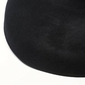 Fashion Trend Vintage Big Brim Stage Show <b>Hat</b> Fashion Women Female Party Event Wool Felt <b>Hat</b> - Product Image 6