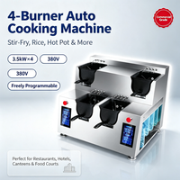 Machine de cuisson entièrement automatique pour nouilles frites, riz sauté, pâtes, friture à agitation automatique en forme de U pour la restauration asiatique à emporter