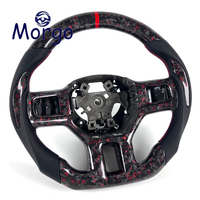 Volant personnalisé en fibre de carbone forgée rouge pour Dodge RAM 1500 TRX SLT SRT 2500 3500 4500 2010-2017