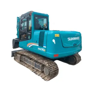 Sunward Excavator SWE80E Small Digger Secondhand 8t Construction Machinery Used Excavator Sunward 80E
