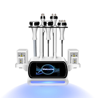 Appareil portable 6 en 1 pour le raffermissement et le rajeunissement de la peau du visage par aspiration 40k R&F et la lipocavitation corporelle