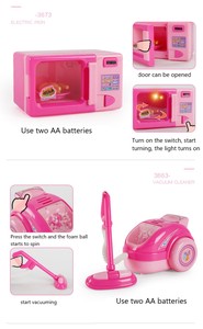 Ensemble de cuisine pour maison de jeu pour enfants, petits appareils électroménagers de simulation, machine à laver, balayeuse, jouets électriques pour filles - Product Image 3