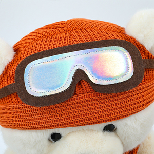 Peluche ours en peluche de ski - Peluche super douce pour soulager le stress, emballée sous vide pour un <span class=keywords><strong>rangement</strong></span> facile, cadeau mignon pour enfants - Product Image 4