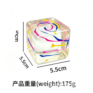 Super Solid Squish Cube <b>Squeeze</b> <b>Ball</b> 5.5Cm TPR Stress Relief Toy For Kids Age 8 13 Years Unisex Fidget Cube - Product Image 2