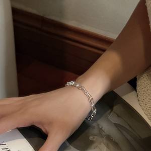 S925 Sterling Silver Style Coréen Rétro Mode Chaîne Bracelet Simple Niche Conception Noué Bijoux pour La Vente En Gros - Product Image 4