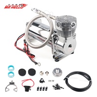 Car-Modification Air-Ride Suspension 12V Air Compressor Tire Inflator with Aluminum Alloy Steel ABS 1/4 NPT Car Ari Pump