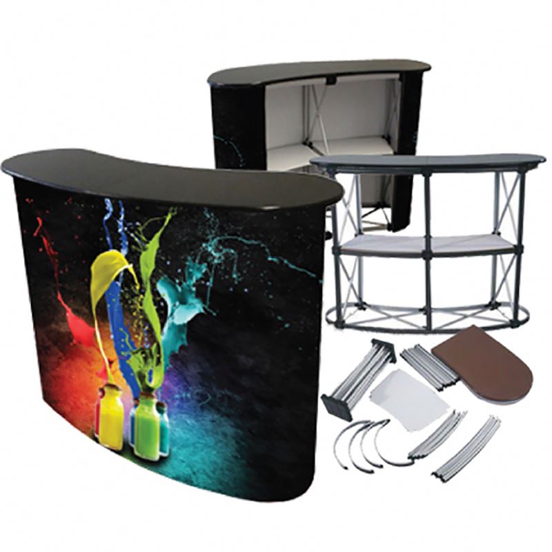 Настольный складной дисплей модульного алюминиевого внешний торговой выставки продвижения выставки таблицы торговой выставки Портативный счетчик частоты