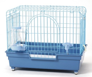 608 กรงสัตว์เลี้ยงระบายอากาศสี่เหลี่ยมสัตว์เล็กสุนัขโลหะพลาสติกลูกสุนัข Carrier บ้าน - Product Image 2