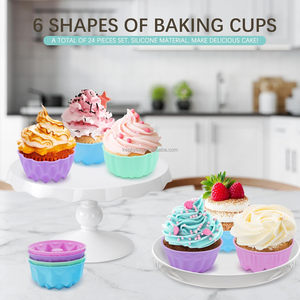 Moules à gâteau miniatures en silicone/Moules à gâteau miniatures en silicone de qualité alimentaire/9 styles de moules à gâteau miniatures en silicone - Product Image 3