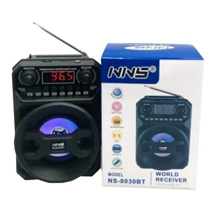 Nns Ns-8030Bt便宜的29.999兆赫太阳能系统手电筒调幅调频肖特班收音机太阳能