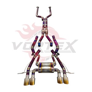 ท่อไอเสีย Vortex Purple Titanium Valvetronic สำหรับ BMW G80 M3 G82 M4 S58 3.0T Pie-cut Racing Muffler ชุด Catback ความยาวเท่ากัน - Product Image 1