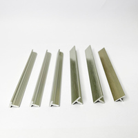 Profilé de bordure carré en alliage d'aluminium anodisé série 6000 pour décorations avec services de pliage, soudage et découpe