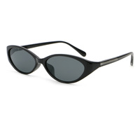 Lunettes de soleil Y2K 2026 style monture complète multicolores vert beige rouge imprimé léopard, monture étroite, lunettes œil-de-chat tendance pour femme