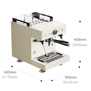 Cafetera Espresso Italiana Eléctrica de 220V, Semiautomática, de Acero Inoxidable, de 58 mm, con Bomba de Alta Presión - Product Image 4