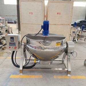 Machine de cuisson industrielle à double enveloppe CE de 50-500 L, pour la transformation des sauces - Product Image 6