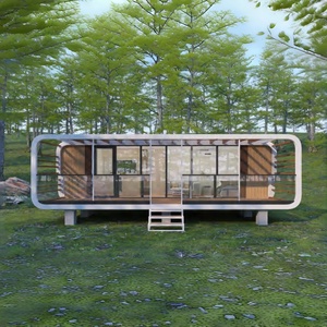 Cabane préfabriquée Apple, bâtiment préfabriqué en conteneur doté de la technologie, design moderne, <span class=keywords><strong>maison</strong></span> <span class=keywords><strong>à</strong></span> montage rapide pour hôtel, appartement - Product Image 1
