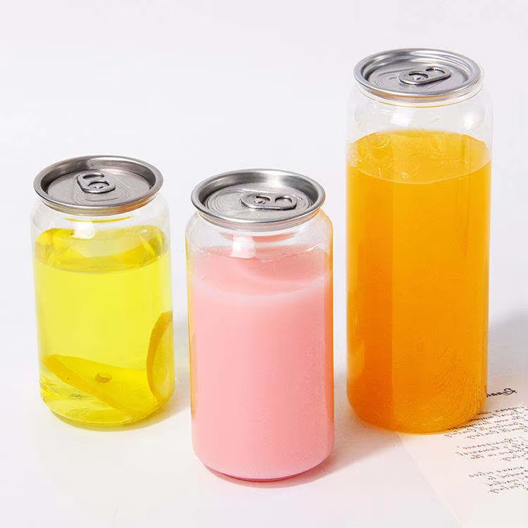 8/16oz 250/500ml Clear Plastic Pet Jar Food-Grade Screw Top Airtight Packaging for Salad/Noodles Snacks/Candy/Baking for Salad