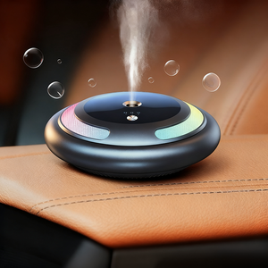 Wholesale Modern Customized Logo Car Smart <b>Diffuser</b> LED Light Zinc Alloy Portable USB Air Perfume <b>Essential</b> <b>Oil</b> <b>Diffuser</b> - Product Image 1