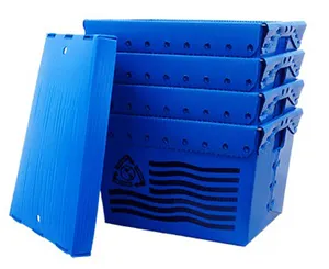 積み重ね可能な収納Pp段ボールトートボックス入れ子式コレックスプラスチック郵便トートメーラーボックス段ボールプラスチック郵便トート