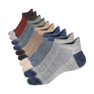 थोक कस्टम लोगो अवकाश टखने के मोजे नरम लुभावनी जाल डिजाइन पुरुषों की महिलाओं की कम कट हुई कपास आकस्मिक पहनने वाले मोजे - Product Image 5