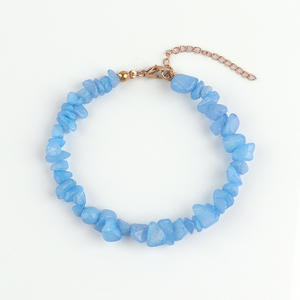 도매 불규칙한 천연 자갈 돌 크리스탈 비즈 팔찌 치유 보석 팔찌 보헤미안 보석 - Product Image 4