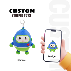 Portachiavi in Peluche Personalizzato di Alta Qualità, Ecologico, Super Morbido in Cotone PP, con Design di <span class=keywords><strong>Animali</strong></span> Cartoon e Logo Personalizzato - Product Image 5